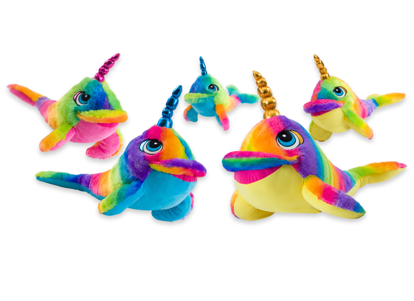 squeezamals rainbow narwhal